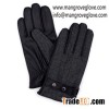 Mens Winter Sheepskin Leather Gloves, Genuine Leather Gloves