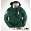 band new polo rl fleece hoodie with big pony,green