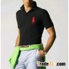classic short sleeve mens rl polo shirt,100%cotton,black