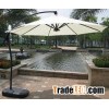 3m or 2.7m outdoor umbrella, white color.