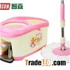 Cesta plástica del pie mano presión Spin Mop