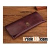 Handmade Plain Leather Fashion Casual Fresh women Card Holde