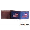 American flag needlepoint wallet