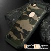 2 in 1 Silicone + PC + PU leather Camouflage Back cover