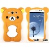 Samsung Galaxy 3D Cute Bear Soft Silicone Case Cover