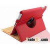 360 rotation PU cover for ipad case for new ipad case