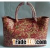 Bottega Veneta weave Mesh Tote 5211 Snakeskin in Pink .