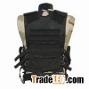 Multi-fuction black military vest