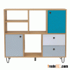 Lattice Bookcase (Wide)