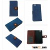 PU Jeans Cloth Wallet Leather Case Cover For iPhone 6