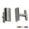 Classic Design Titanium Cuff Links 3mm Solid Surface And Sim
