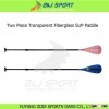 2 Piece Adjustable Transparent Fiberglass Stand Up Paddle