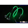 2.15 new fashion glowing/luminous zip headphones handsfree