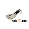 foot shaped rotate metal usb flash drive