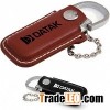 leather pouch aluminum usb flash drive
