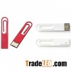customs paper clip plastic usb flash drive