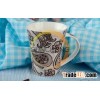 12oz new bone china mug with beautiful carpet design