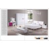 Modern high-gloss lac. knock down panel bedroom furniture