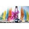 colorful smoke tube
