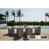 PE Rattan Weaving for family dining table and chair