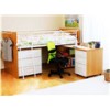 children bunk bed with desk and drawers