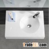 Acrylic solid surface wall hung wash basin