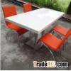 4 seater solid surface cheap dining table