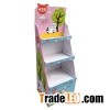 Pop Cardboard Floor Display with 3 Shelves for Toys, Pop Display Stand, Custom Pop Display