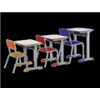elementary school single plastic desk and chair
