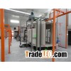 two work position powder coating booth in powder coating lin
