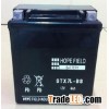 Sealed maintenance free motorcycle battery STX7L-BS