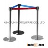 Stackable Retractable Belt Stanchions Comes With Cast Iron F