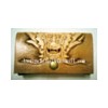 Handmade Leather Carving Name Card Wallet