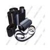 black synchronous rubber or neoprene belt