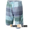 Men Microfiber Hawaiian Prints And Solid Color Board Shorts
