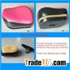 Woman New Arrival Manufaturer Plastic Travel Nylon Hair Brush Comb Massager With Cover