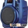 6' Subwoofer Blue Portable Trolley Speaker With Bluetooth