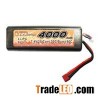 China Battery Manufacturer 7.4V/4,000mAh Lithium Polymer Battery Pack For RC Cars With 30c Continuou