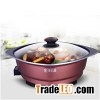 Round Electric Chafing Dish Pan With Glass Lid