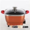 Non-stick Coating Healthy Aluminum Electrical Skillet Foldaway Die-casting Electric Skillet