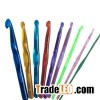 Colorful Transparent Plastic Crochet Hooks Set Of 10 Sizes