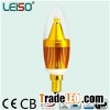 LEISO 5W SCOB Golden Or Silver Color E14 Transparent Dome 80Ra And 90Ra LED Candle Light Dimmable An