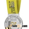 Gold And Silver Plated Marathon Medal