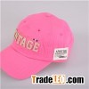 Kid's Rose Red Letters Embroidery Baseball Cap With Fashionable And Beautiful Outer Design