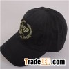 3D Embroidery Symbols Black Denim Baseball Cap