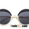 2016 Fashion Multicolour Mercury Mirrorglasses Female Sunglasses Women Coating Sunglass Round Ultra-