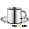 0.10/0.11/0.16/0.18/0.20 L Mirror Finish Coffee Cup With Saucer