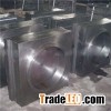 Carbon Steel Forged Blocks With Rectangular Profile And Round Center