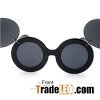 Steampunk Glasses Round Flip Up Sunglasses For Women Double Lens Metal Sunglasses Retro Vintage Fash