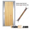 Stainless Edged Solid Wood Leaf Stainless Frame Mixed Structure